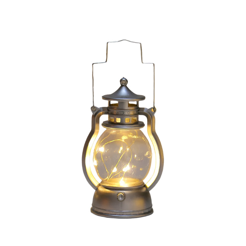 VintageGlow - Lanterne Ronde à Éclairage Ambiant Chaleureux