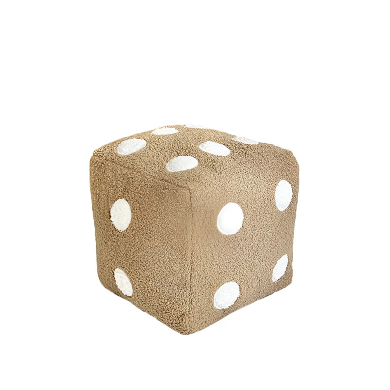 PudeTerning – Coussin Doux en Forme de Dé pour une Décoration Intérieure Amusante et Conviviale