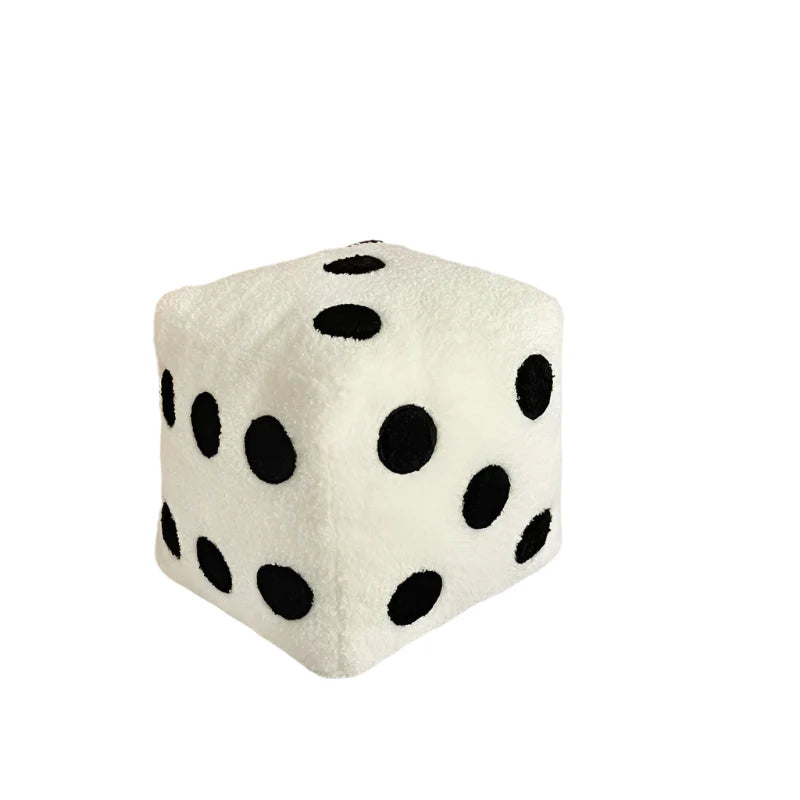 PudeTerning – Coussin Doux en Forme de Dé pour une Décoration Intérieure Amusante et Conviviale