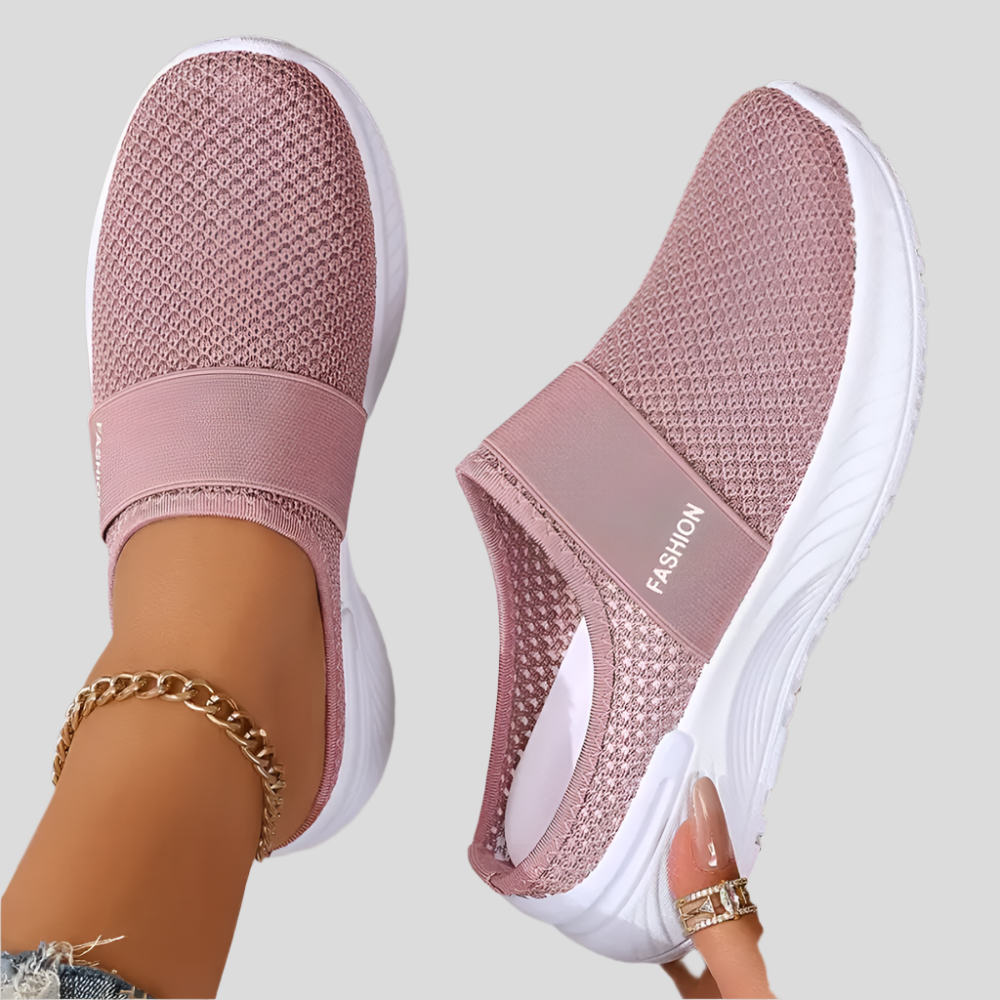 Mules pour femmes à enfiler – Tige en mesh respirant, semelle intérieure rembourrée et semelle en caoutchouc résistante