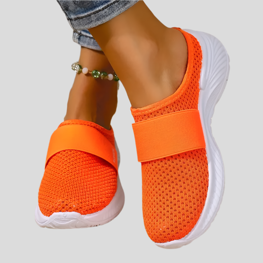 Mules pour femmes à enfiler – Tige en mesh respirant, semelle intérieure rembourrée et semelle en caoutchouc résistante