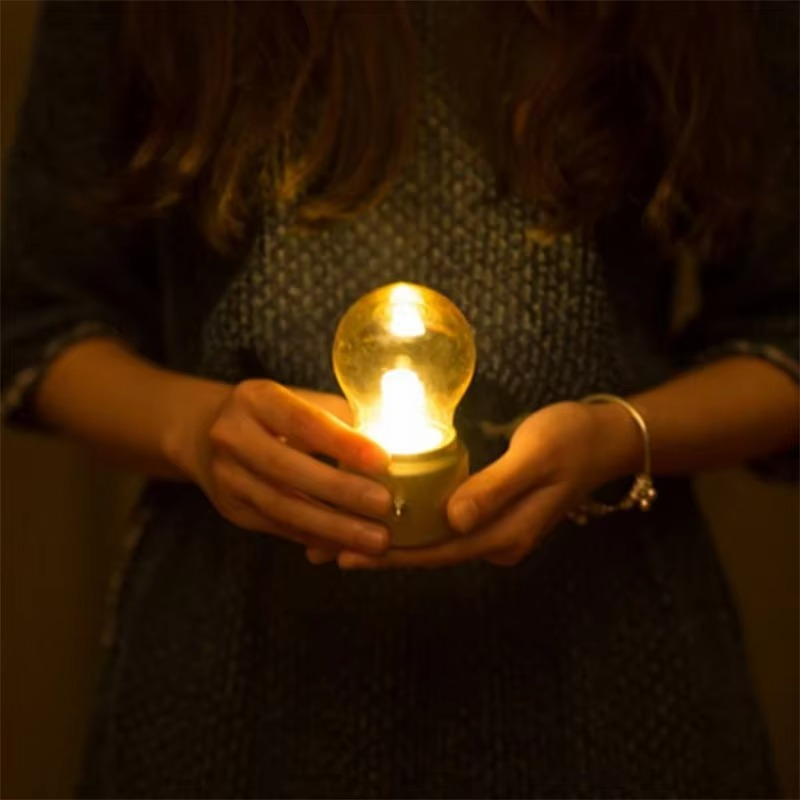 VintageGlow - Lampe de nuit industrielle sans fil