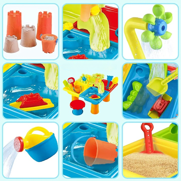 SunnyScoops - Ensemble de jouets strandsand et piscine