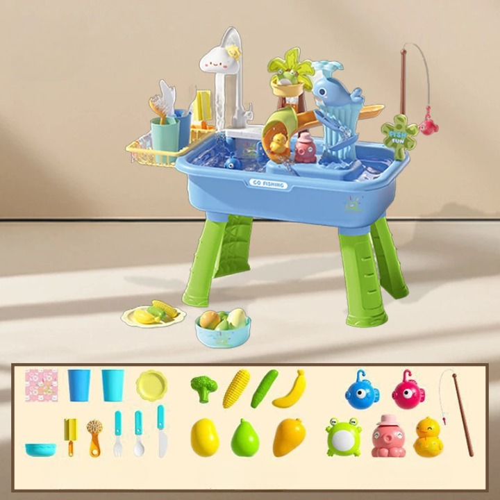 Splash ‘n Fish - Jeu d'eau amusant pour enfants avec pêche à la poisson salée