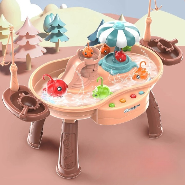 Tots’n’Trout - Plateforme de jeu multifonctionnelle pour enfants Fish Montessori jouet