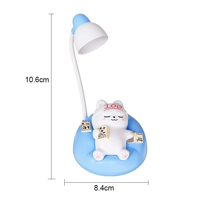 LumaKitty Douce lampe LED Chat-nuit – Lampe de lit rechargeable par USB
