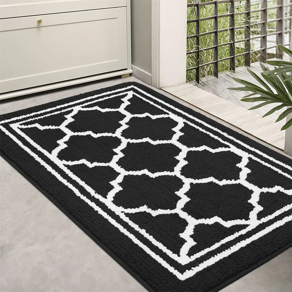 Tapis de zone GeoLuxe – Design moderne avec motif diamant géométrique