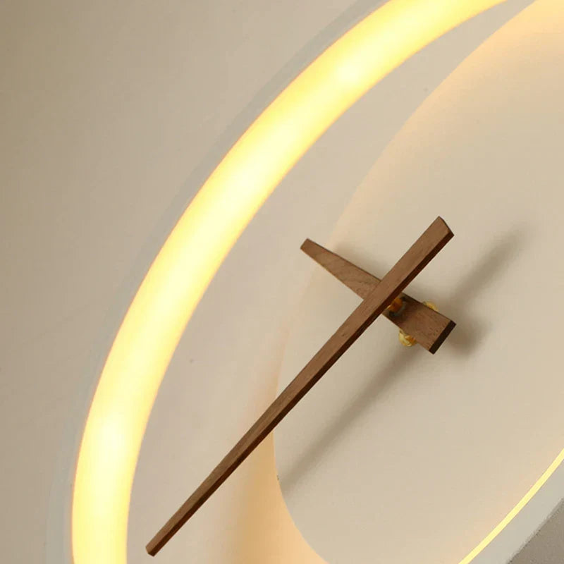 TimeGlow - Horloge murale LED moderne avec lumière LED