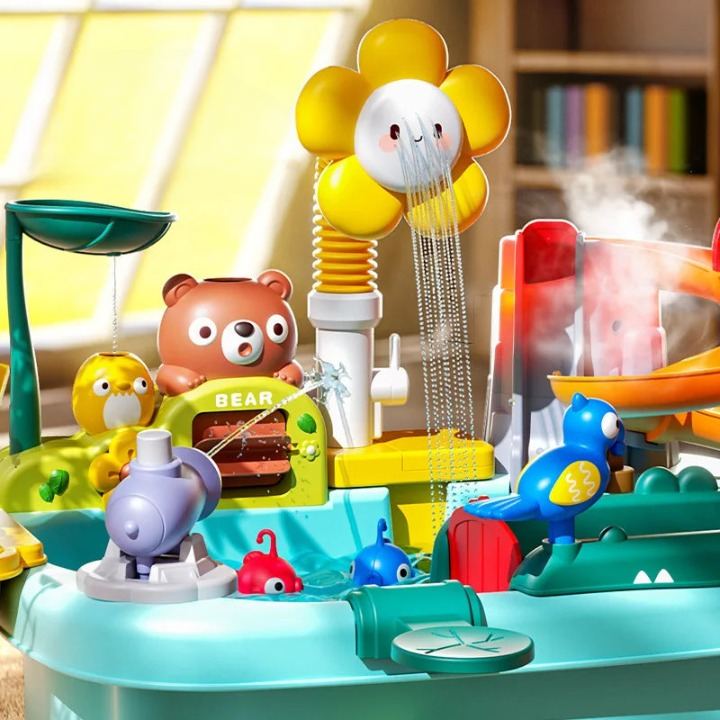 TinyFishers - Jouets en forme de petits poissons avec contenant d'eau pour l'éducation précoce