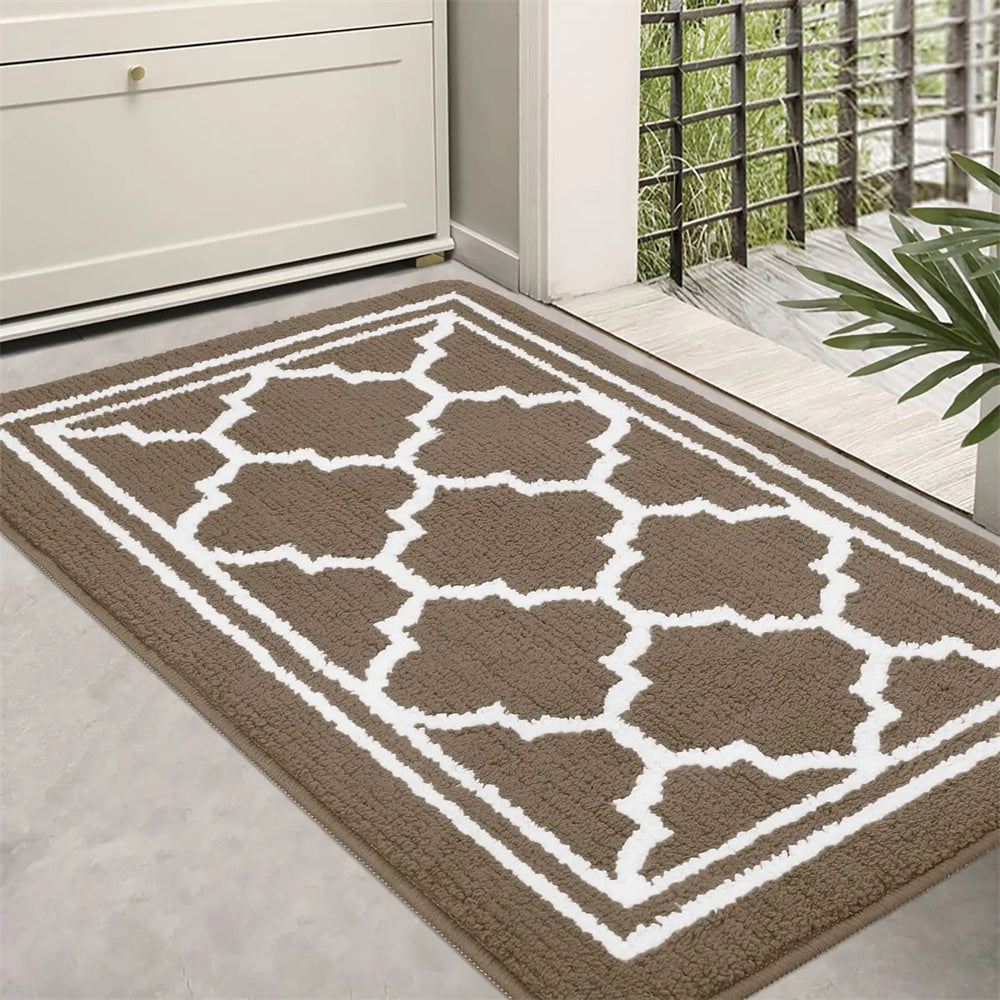 Tapis de zone GeoLuxe – Design moderne avec motif diamant géométrique