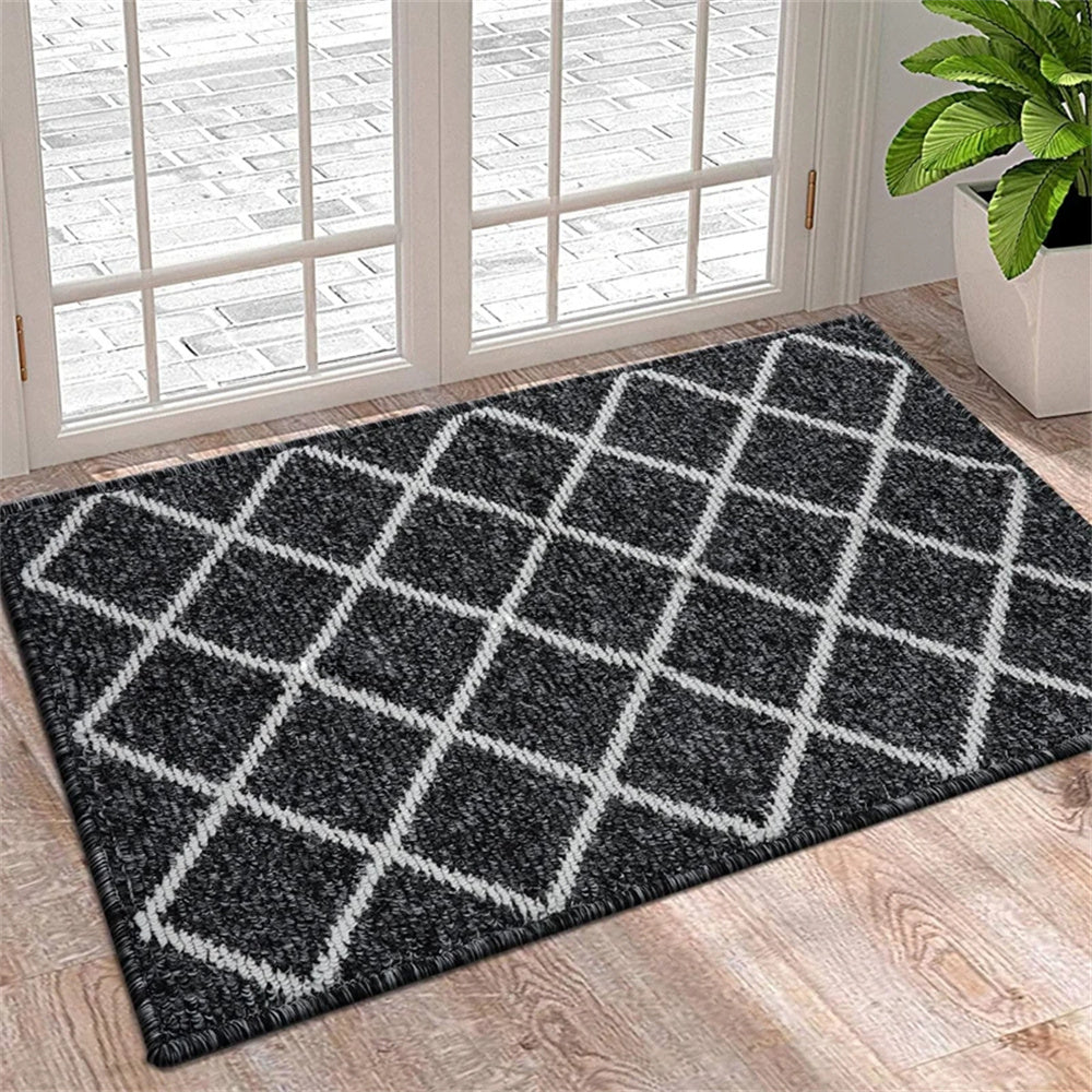 Tapis de zone GeoLuxe – Design moderne avec motif diamant géométrique