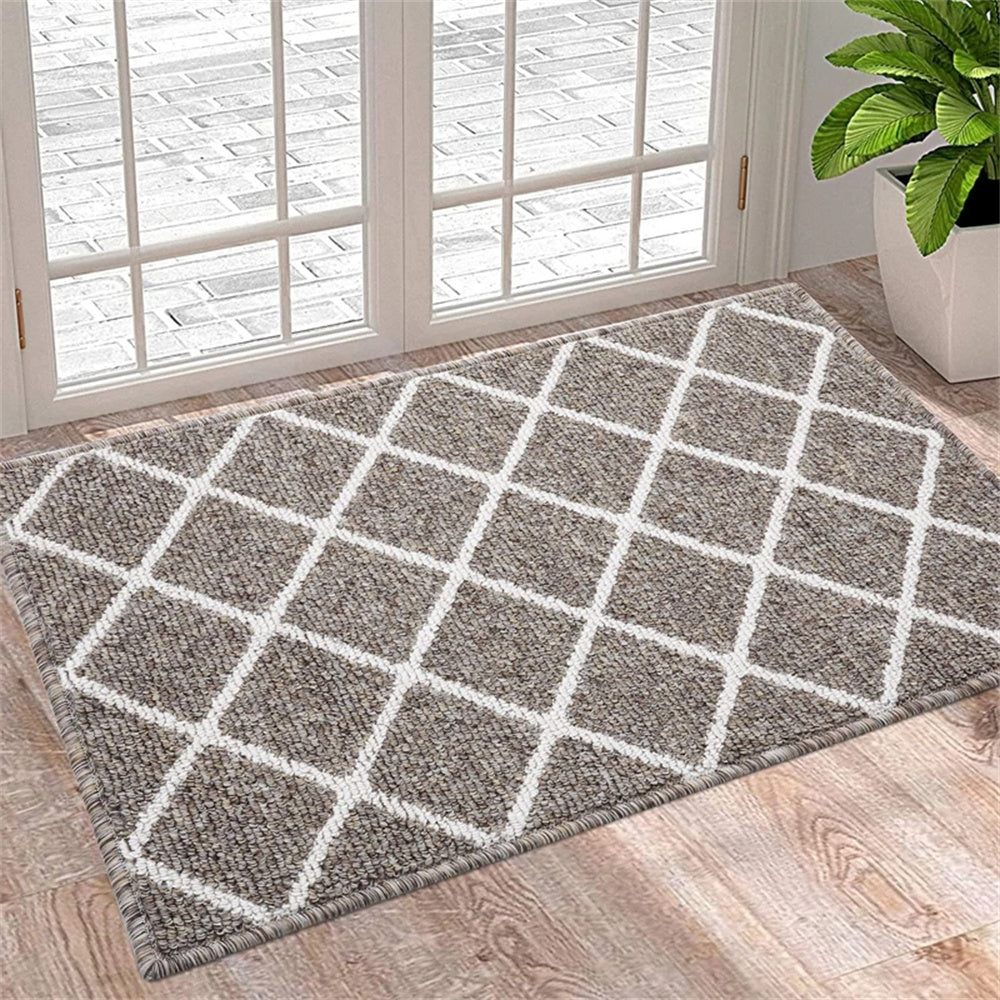 Tapis de zone GeoLuxe – Design moderne avec motif diamant géométrique