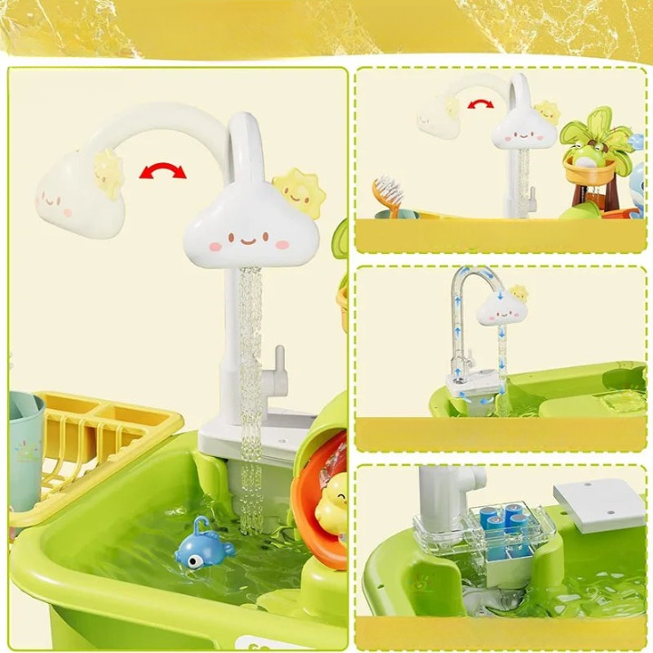 Splash ‘n Fish - Jeu d'eau amusant pour enfants avec pêche à la poisson salée