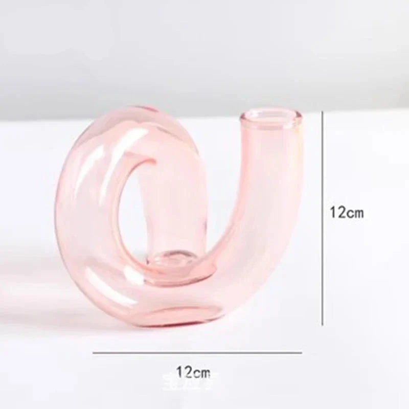 Vase en Verre Vintage avec Design sur Pied BloomGlass