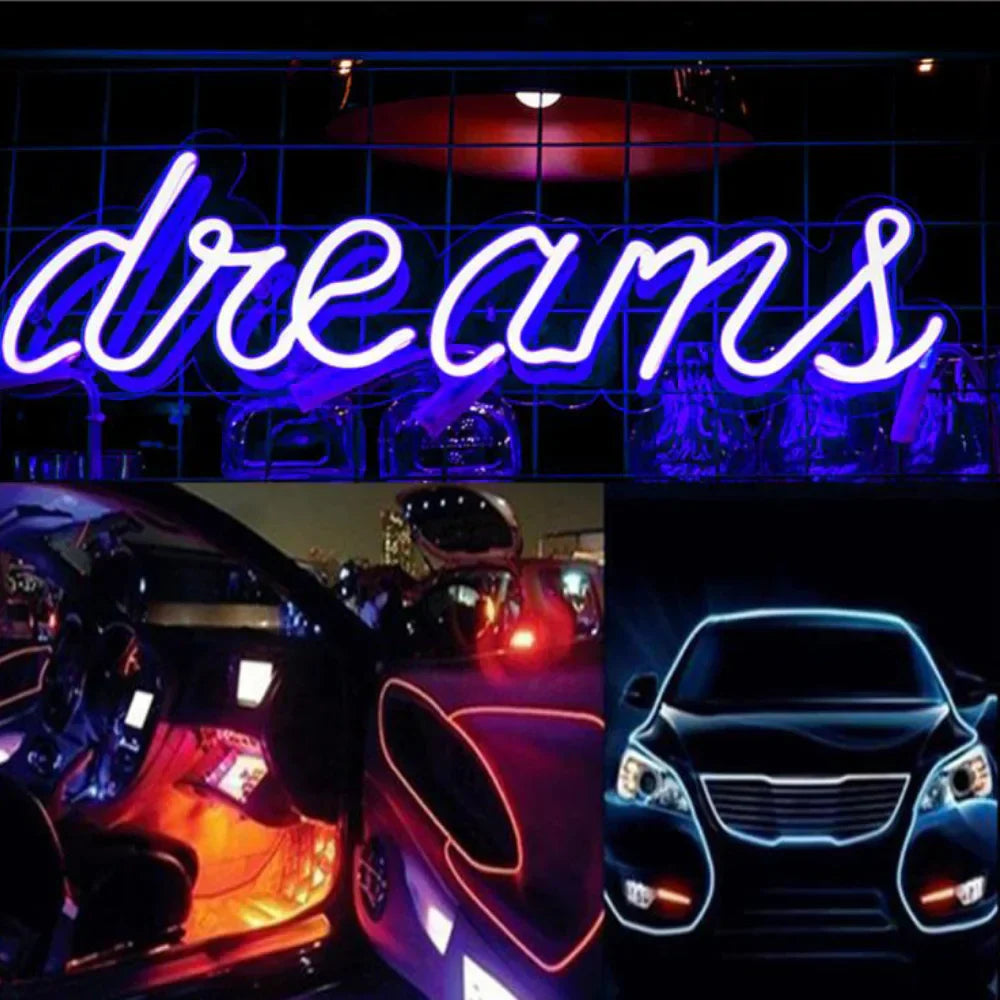 Bande LED RGB flexible pour intérieur de voiture avec capteur de musique et télécommande