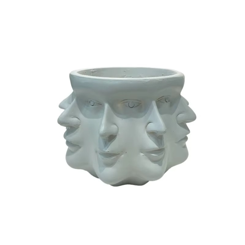 ArtFace 3D Pot de Fleurs en Céramique – Pot au Design de Visage Moderne