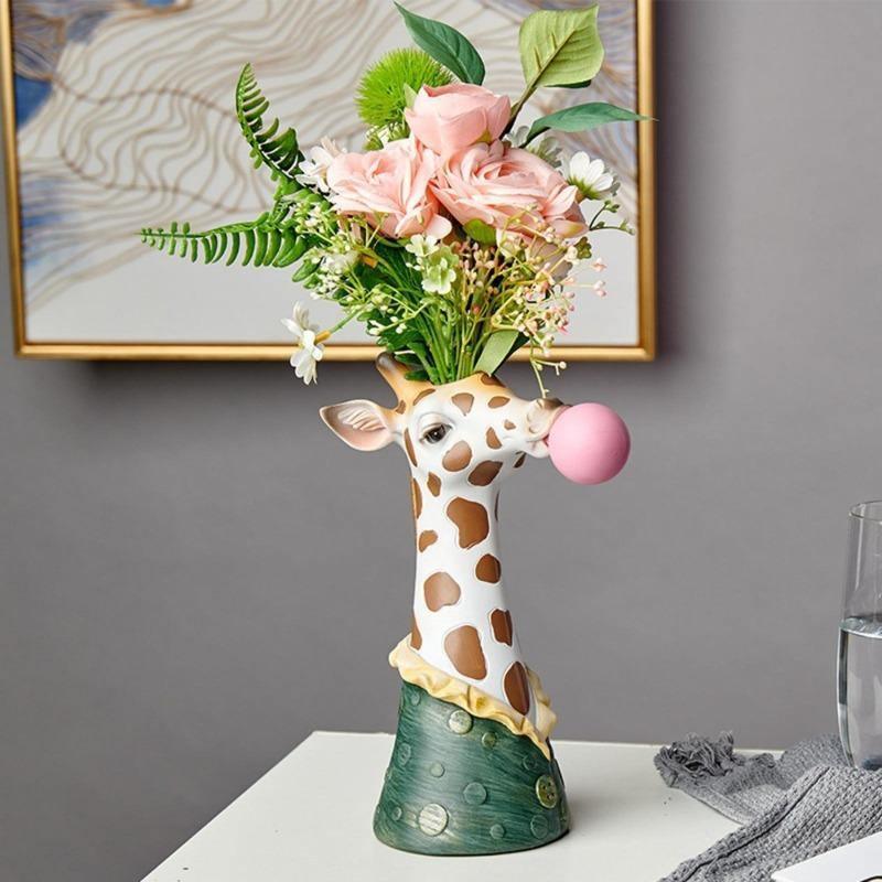 BubbleBeasts - joli vase à fleurs avec des animaux