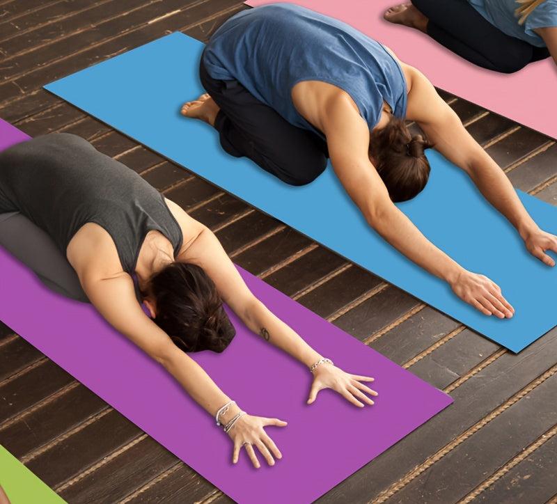 Tapis de yoga antidérapant - Pliable et lavable