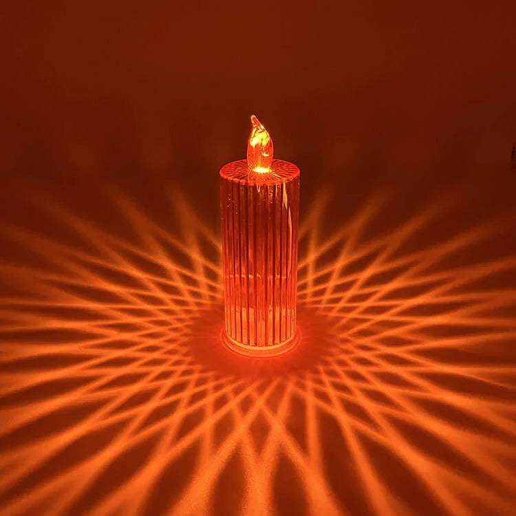 Bougie à lumière cristalline romantique