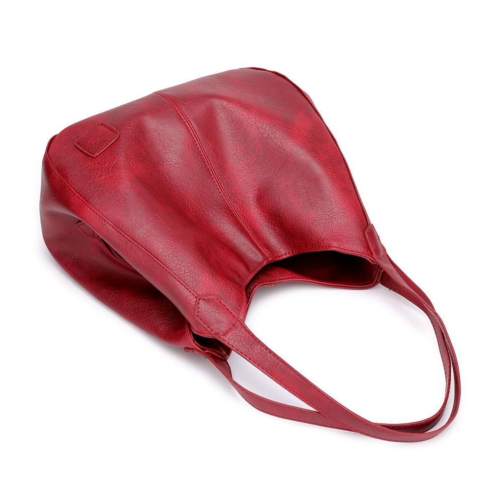 LuxeSlouch – Sac à épaule slouchy en cuir vegan