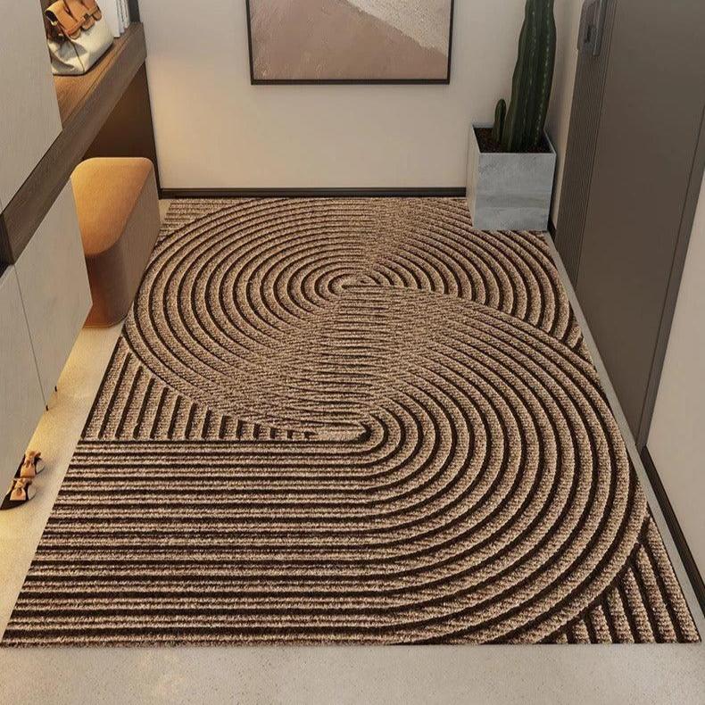 GeoGuard - Tapis de porte géométrique durable et moderne
