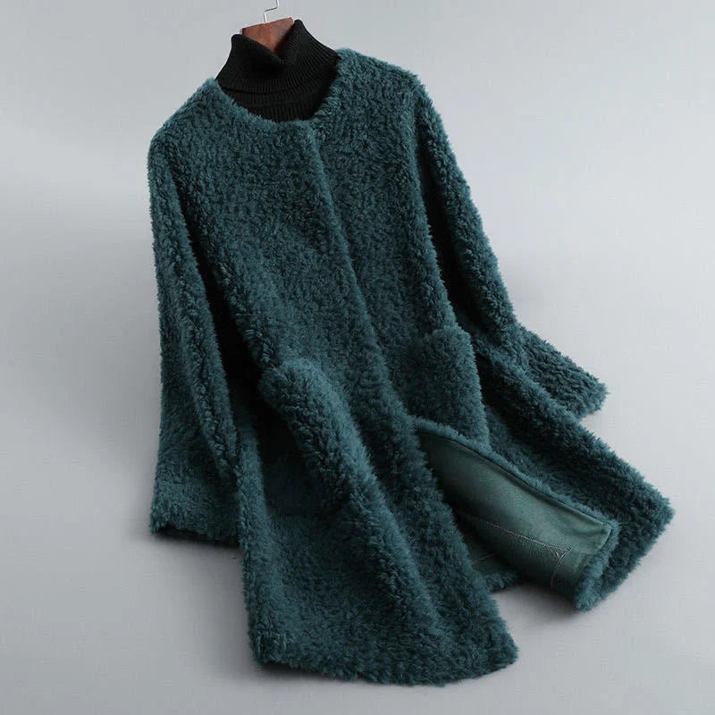 Vera - Veste en peluche à manches longues avec poches