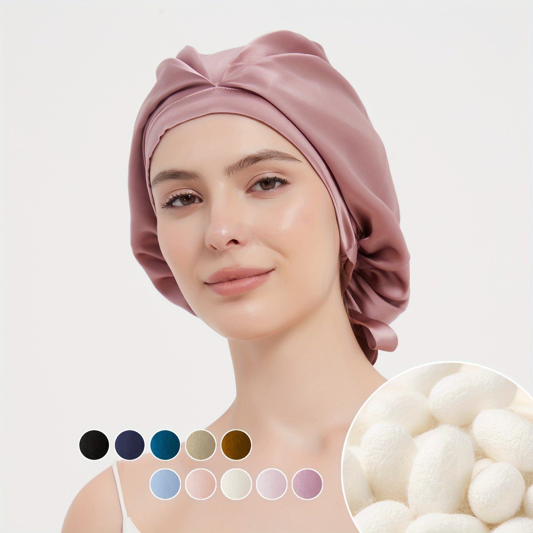 Cate | Bonnet de sommeil léger plissé