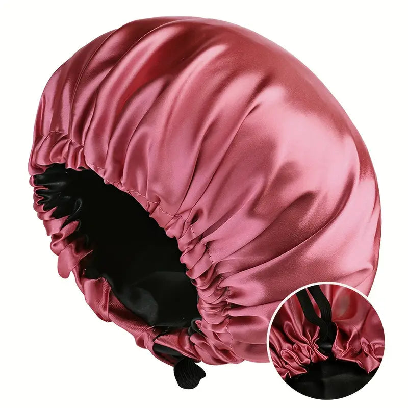 Sienna Satin Bonnet de Nuit – Réversible et Ajustable Turban de Sommeil | 1+1 Gratuit