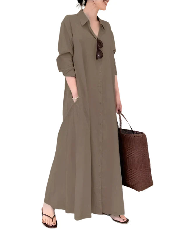 Robe Maxi Livia pour Femmes – Élégante Robe Longue avec Silhouette A-line