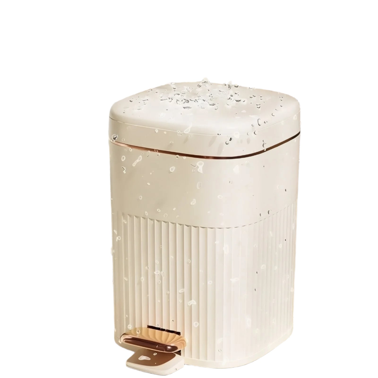 Poubelle Élégante avec Pédale et Fonction de Doux-Fermeture