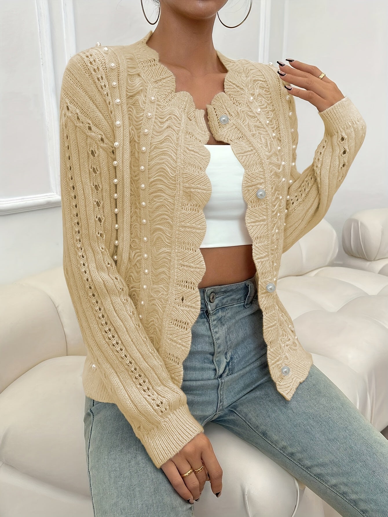 Sophia - Cardigan en tricot chic pour toutes les occasions