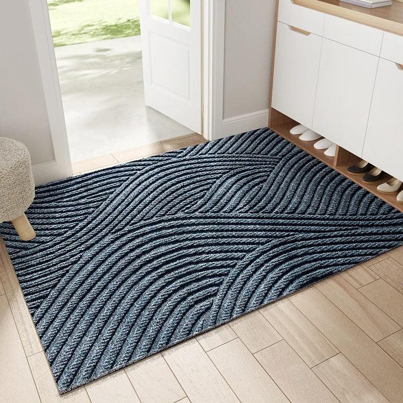 GeoGuard - Tapis de porte géométrique durable et moderne