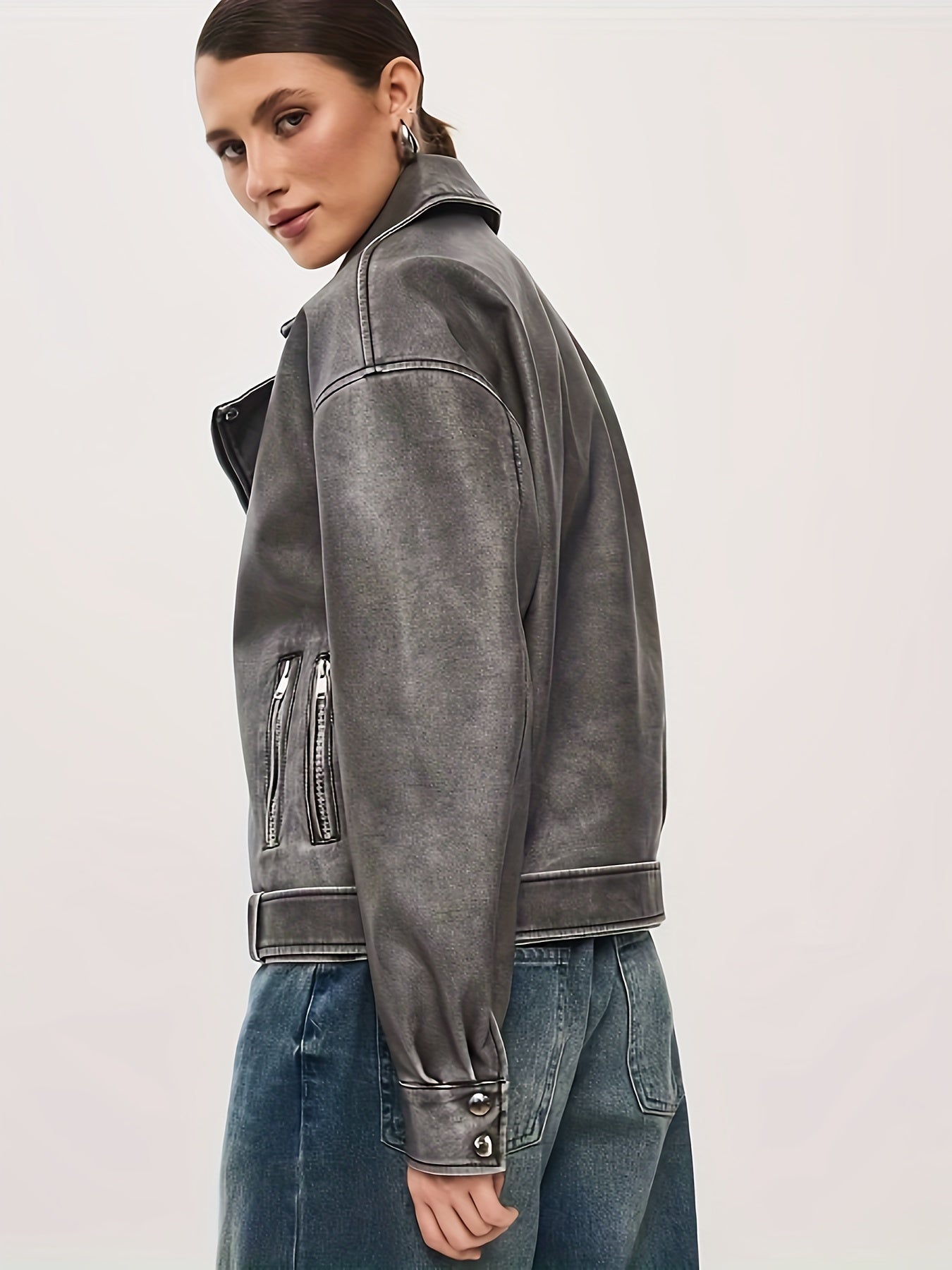 Lavina - Veste classique avec revers et bord stylé