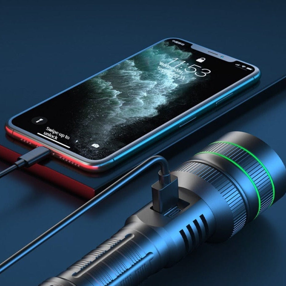 LumaForce - Lampe torche tactique rechargeable ultra-lumineuse