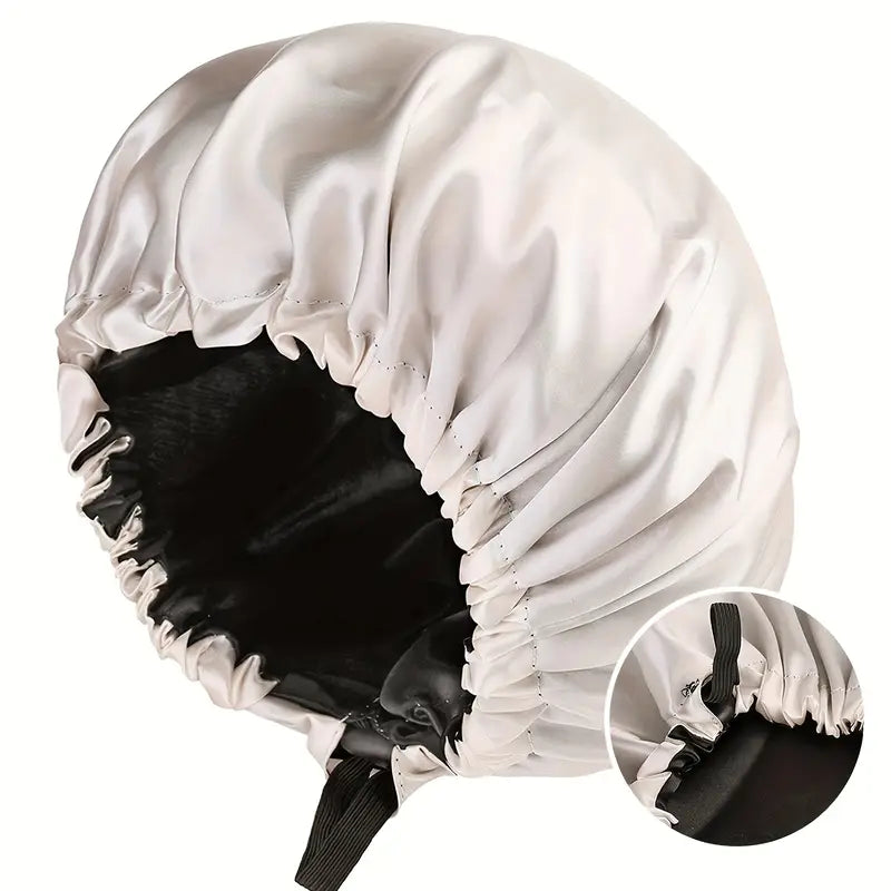 Sienna Satin Bonnet de Nuit – Réversible et Ajustable Turban de Sommeil | 1+1 Gratuit