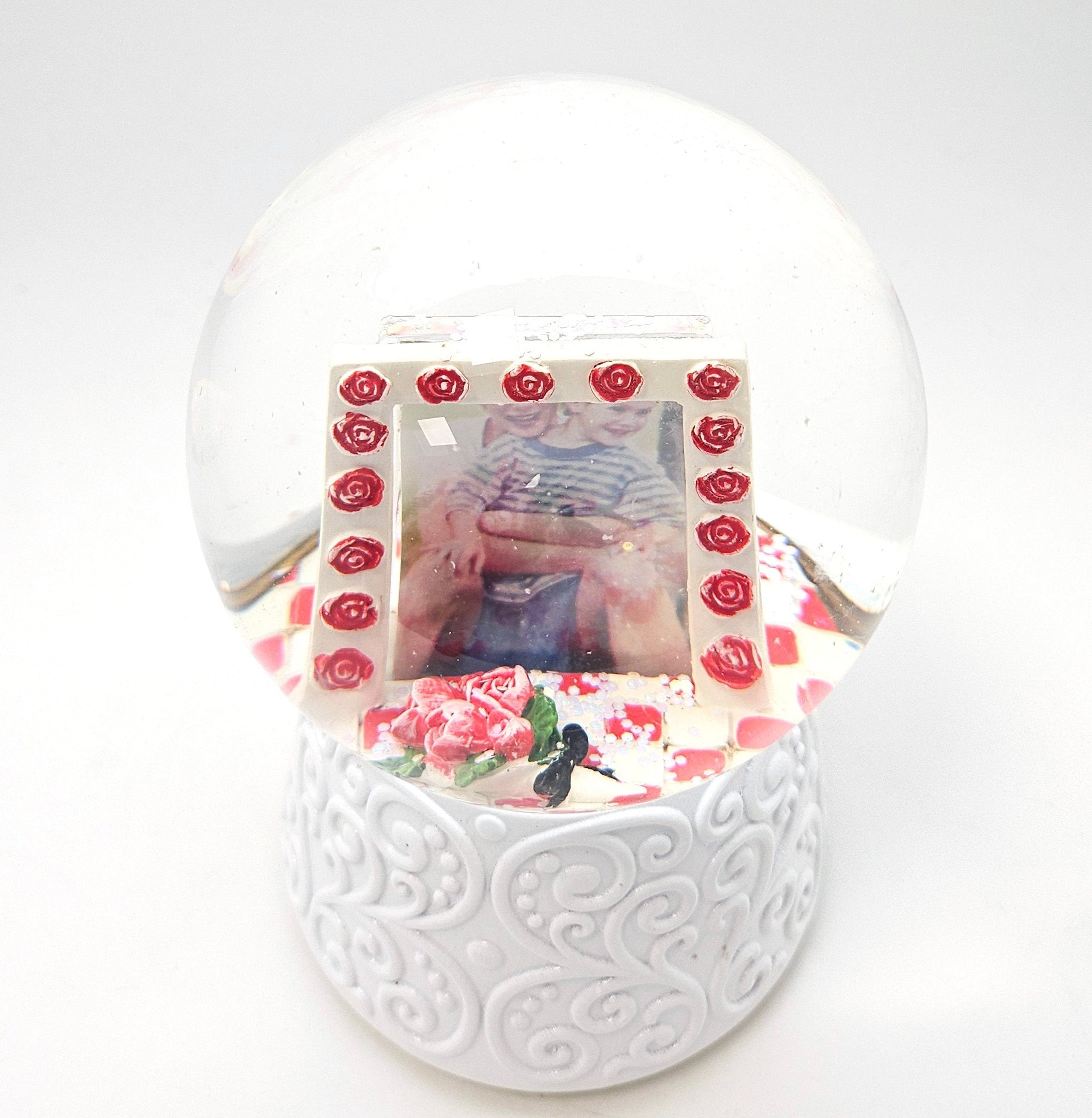 Aurora - Boule à neige personnalisée avec insert photo