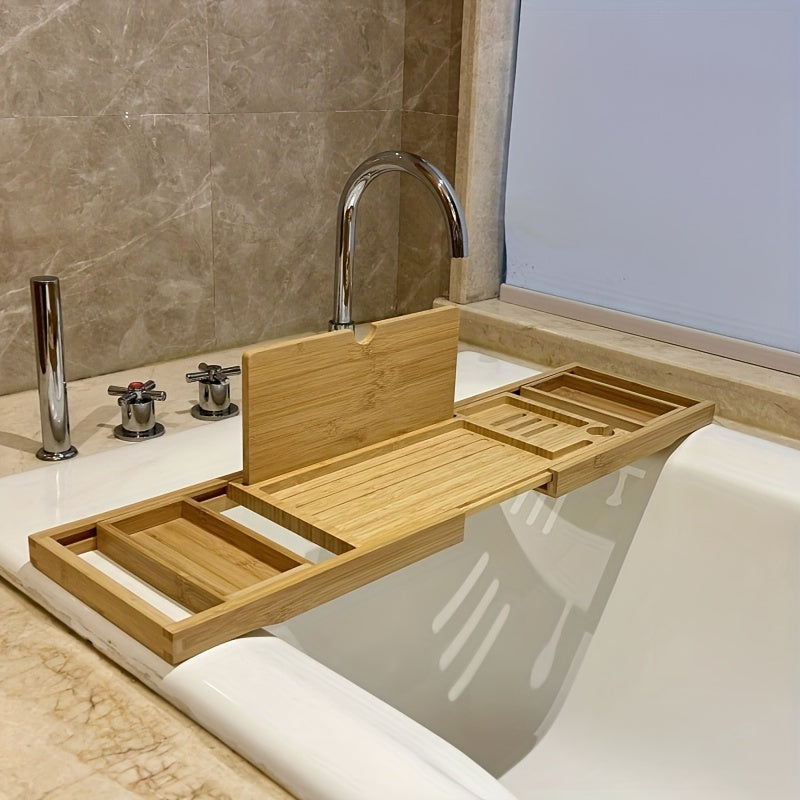 BambooRelax Plateau de Bain Extensible – Expérience Spa Luxueuse à Domicile