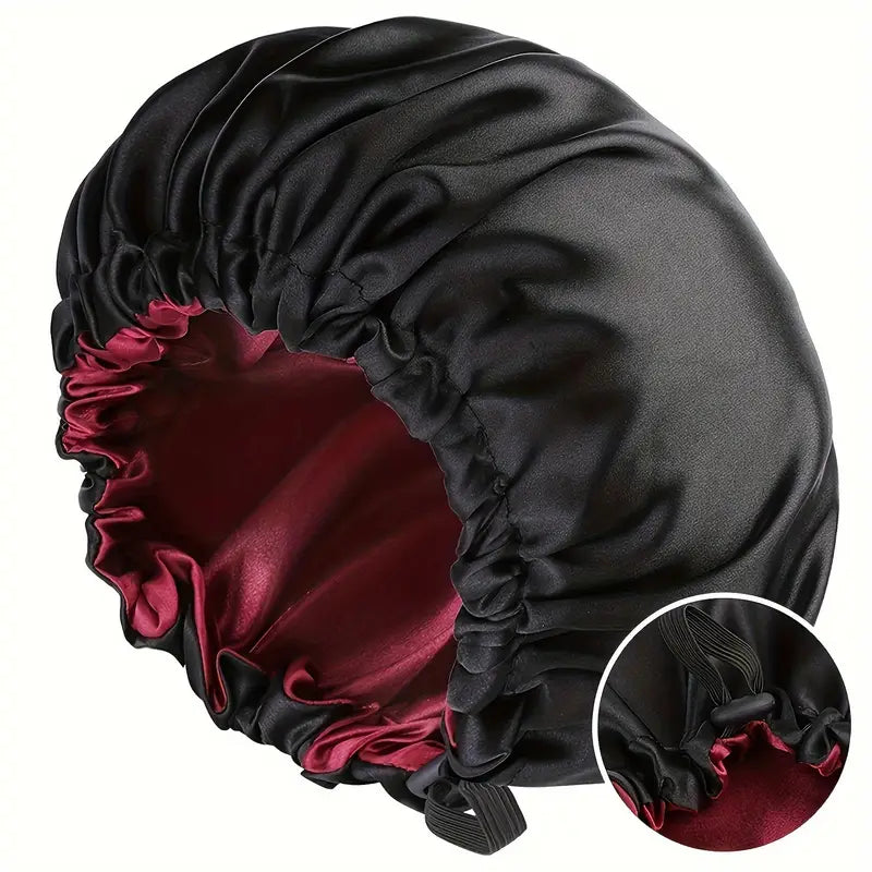 Sienna Satin Bonnet de Nuit – Réversible et Ajustable Turban de Sommeil | 1+1 Gratuit
