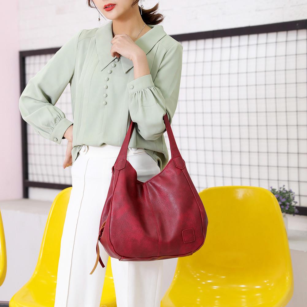 LuxeSlouch – Sac à épaule slouchy en cuir vegan