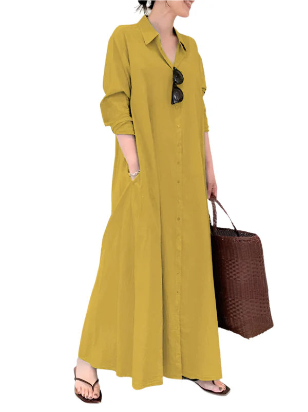 Robe Maxi Livia pour Femmes – Élégante Robe Longue avec Silhouette A-line