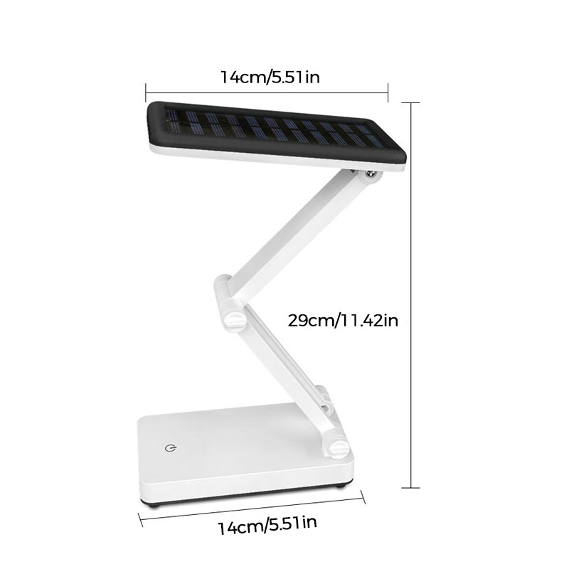SolarFlex – Lampe LED pliable avec luminosité réglable et chargement solaire