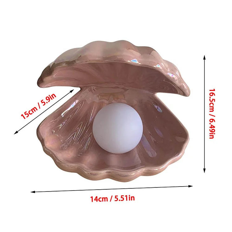Veilleuse en forme de coquillage de perle onirique