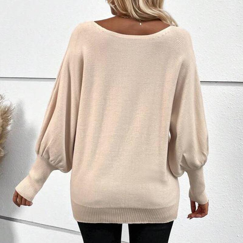 Carine - Pull en tricot hyggelig et chic avec volants