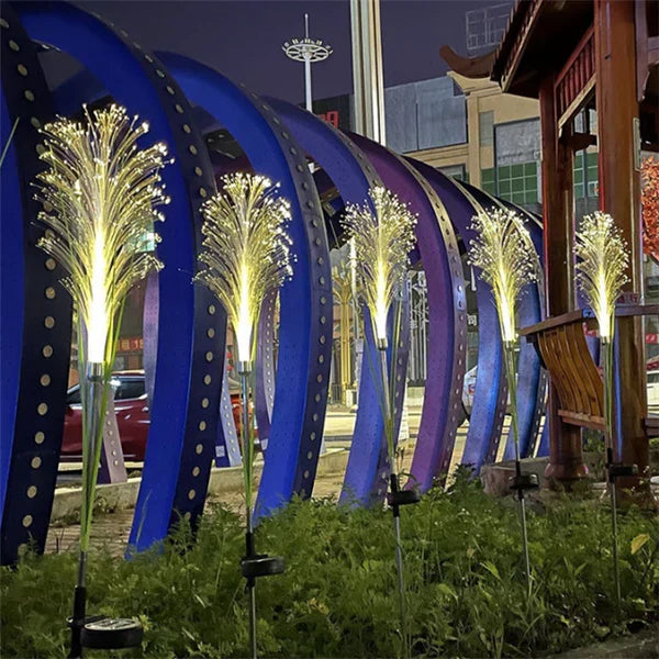 Lampadaire de jardin élégant à énergie solaire