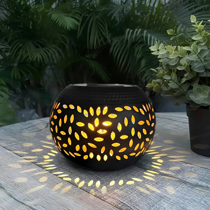 TwinkleSparkle - Lampe solaire élégante avec un charmant motif à pois