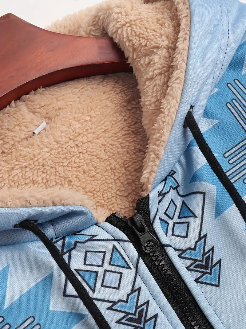 Sweat à capuche zippé Ancell en polaire Forest