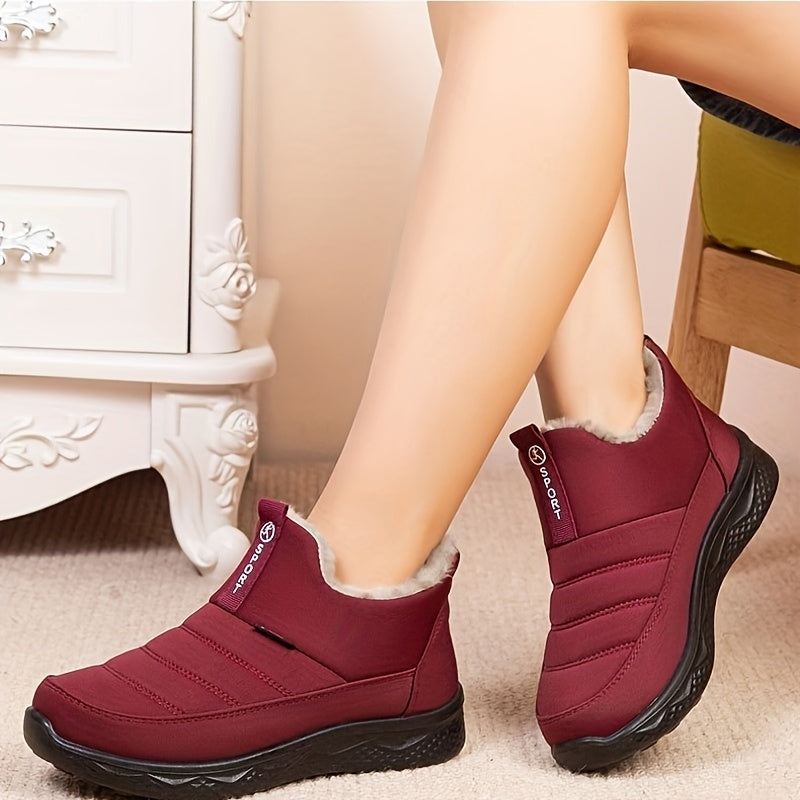 Bottes de cheville Cora doublées de fausse fourrure et anti-dérapantes