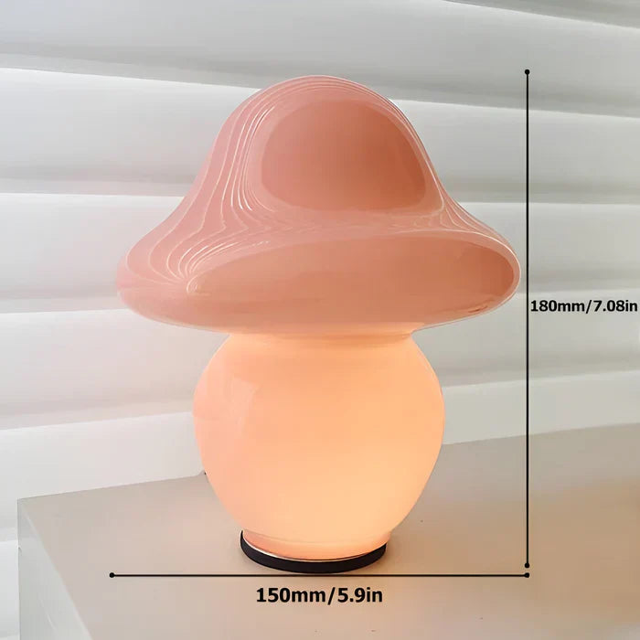 GlowingMushroom - Lampe en verre enchanteuse