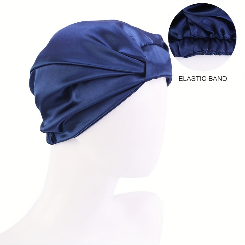 Bonnet en satin Clara avec nœud élégant