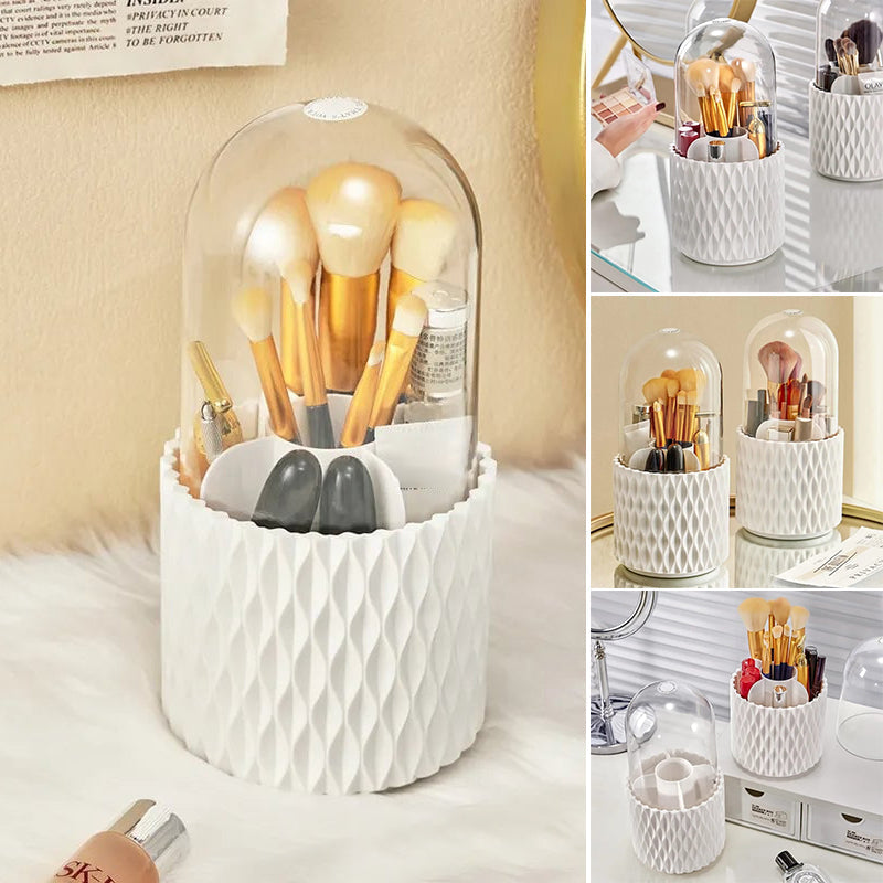 GlamSpin - Brosse de maquillage rotative et organisateur cosmétique